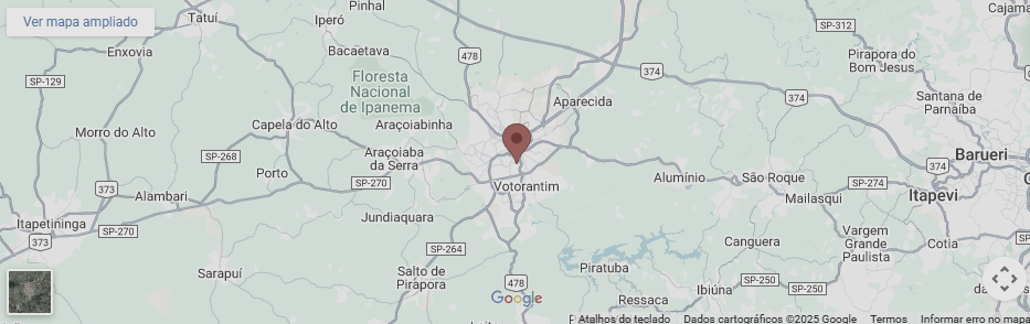 Localização da Harmodont Sorocaba. Atendimento em Odontologia e Estética Facial para toda a Região Metropolitana de Sorocaba (Votorantim, Itu, Salto, Piedade).